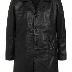 MEN'S GENUINE BLACK LEATHER CLASSIC JACKET