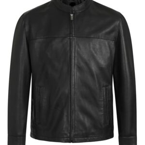 MEN'S BLACK REAL LEATHER CLASSIC JACKET