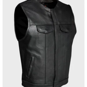 MEN’S BLACK MOTORCYCLE CLUB VEST