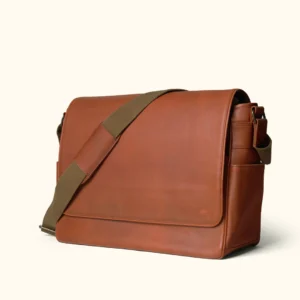 HS ROOSEVELT LEATHER MESSENGER BAG - LARGE 💼