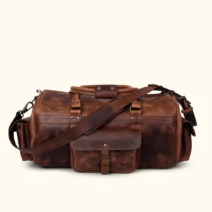 HS ROOSEVELT BUFFALO LEATHER DUFFLE BAG 👜